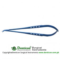 Potts Style Scissors Flat handle,short fine blades 45° angle,20.3cm